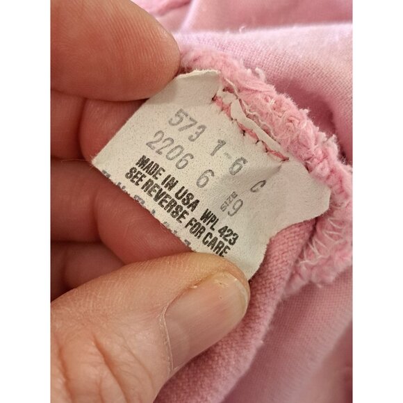 Vintage Pink Levi Strauss Denim Midi Skirt Back Pockets Women's 22" Waist RARE - Picture 9 of 11